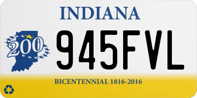 IN license plate 945FVL