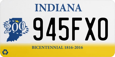 IN license plate 945FXO