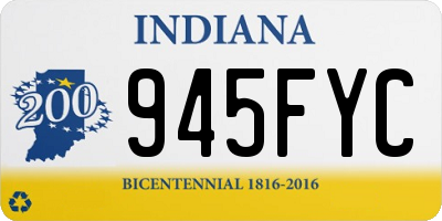 IN license plate 945FYC