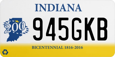 IN license plate 945GKB