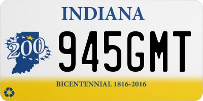 IN license plate 945GMT