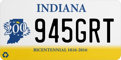 IN license plate 945GRT
