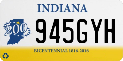 IN license plate 945GYH