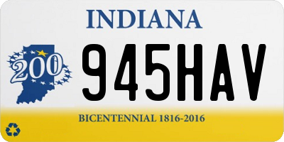 IN license plate 945HAV