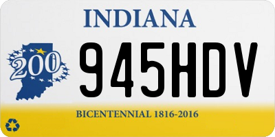 IN license plate 945HDV