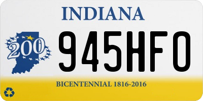 IN license plate 945HFO