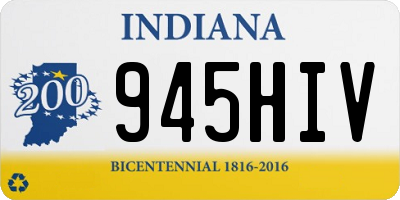 IN license plate 945HIV