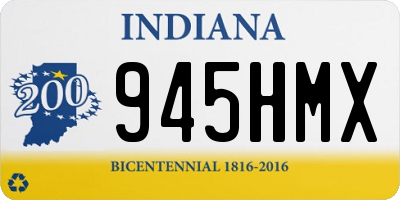 IN license plate 945HMX