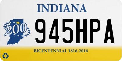 IN license plate 945HPA