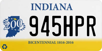 IN license plate 945HPR