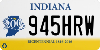 IN license plate 945HRW