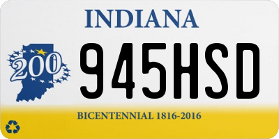 IN license plate 945HSD