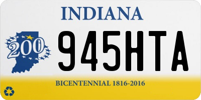 IN license plate 945HTA