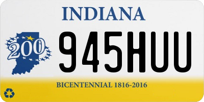 IN license plate 945HUU