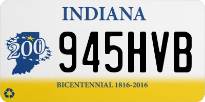 IN license plate 945HVB