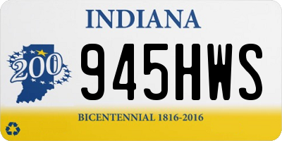 IN license plate 945HWS