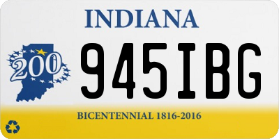 IN license plate 945IBG