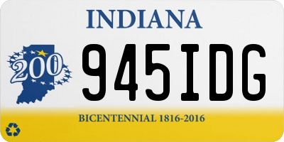 IN license plate 945IDG