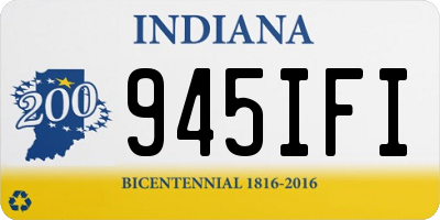 IN license plate 945IFI