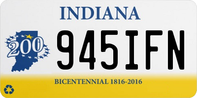 IN license plate 945IFN