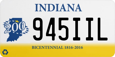 IN license plate 945IIL