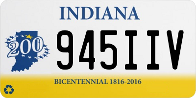 IN license plate 945IIV
