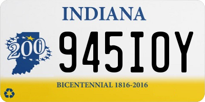 IN license plate 945IOY