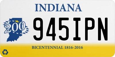 IN license plate 945IPN