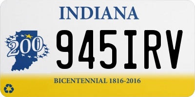IN license plate 945IRV