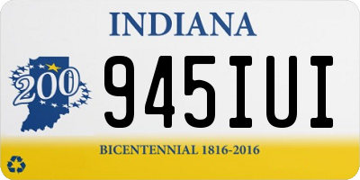 IN license plate 945IUI