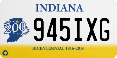 IN license plate 945IXG