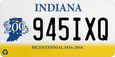 IN license plate 945IXQ