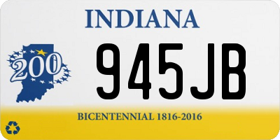 IN license plate 945JB