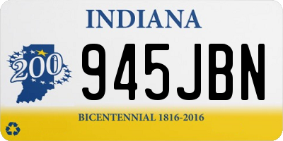 IN license plate 945JBN