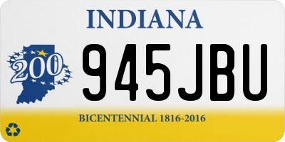 IN license plate 945JBU