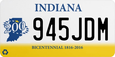 IN license plate 945JDM