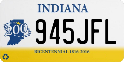 IN license plate 945JFL