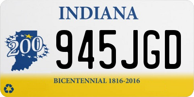 IN license plate 945JGD
