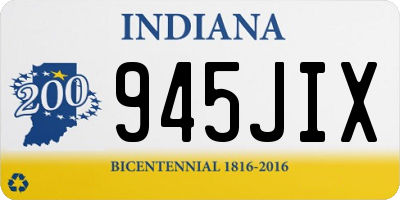 IN license plate 945JIX