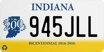 IN license plate 945JLL