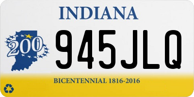 IN license plate 945JLQ