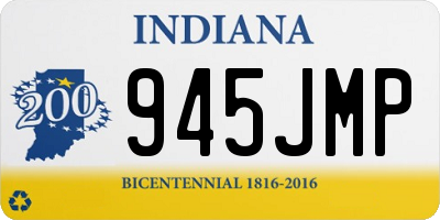 IN license plate 945JMP