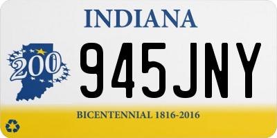 IN license plate 945JNY