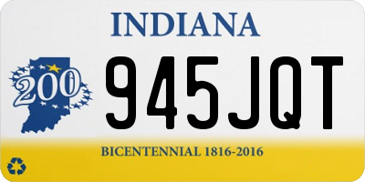IN license plate 945JQT