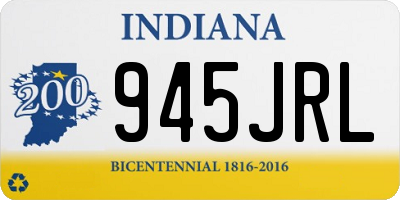 IN license plate 945JRL