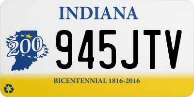 IN license plate 945JTV