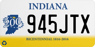 IN license plate 945JTX