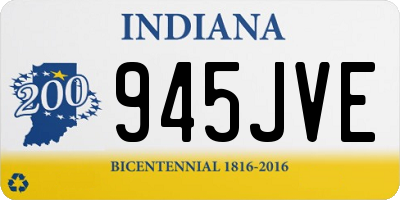 IN license plate 945JVE