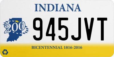 IN license plate 945JVT