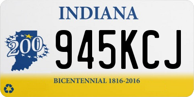 IN license plate 945KCJ